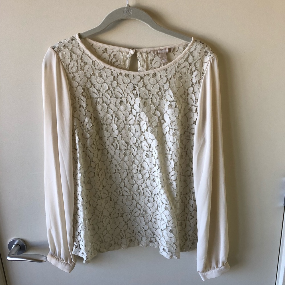 Lace and Silk Blouse
